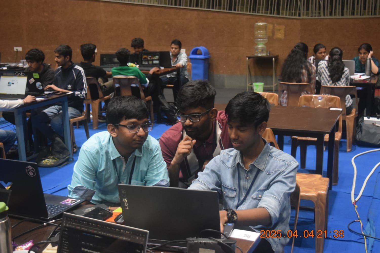 Working at a hackathon
